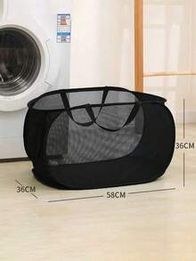 1pc Foldable Dry And Wet Separation Dirty Clothes Basket With Handle, Extra-Large Multi-Grid Dark And Light Color Clothes Separation Suitable For Big Family After Bathing Clothes Pants Shoes Jeans Boots Skirt(Available In Multiple Colors) - Multicolor - View 19