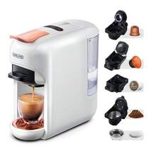 CAFELFFE 5-In-1 Multi-Function Capsule Coffee Machine | Hot & Cold Dual Use | Compatible With NES* Capsules, D* Capsules, K* Capsules, ESE* Pods, And Ground Coffee | Rated Power 1450W | Automatic Coffee Machine For Camping/Home/Office - UK Plug(220-240V) - View 9