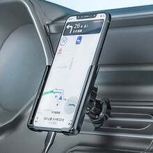 Dudukan Ponsel Mobil Mini Baru, Klip Ventilasi Udara Tak Terlihat, Kait Logam, Dudukan Navigasi, Rotasi 360° Horizontal Vertikal Miring, Universal Stabil Anti Guncangan, Pemasangan Satu Tangan, Tidak Menghalangi Pandangan, Kompatibel dengan Ponsel 4-7 Inci - MultiWarna - View 3