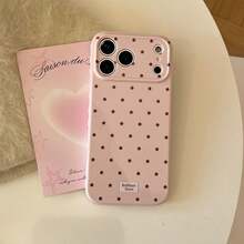 1 buah Casing Ponsel Motif Hati & Bintang, Kompatibel dengan 17 16 15 14 13 12 11 Pro Max, Pelindung Transparan Tahan Air, Tahan Guncangan, dan Tahan Gores - Berwarna merah muda - View 3