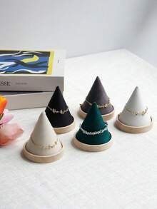 Conical Jewelry Holder For Bracelets, Watches, Rings, Round Cone Jewelry Display Stand Counter Prop For Women Storage Organizer Travel Essentials Back To School - Multicolor - View 5
