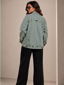Women Denim Jackets & Coats - 綠石 - 查看 4