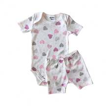 Kit 3 Conjuntos de Bebê Menina 3 body 3 Short Algodão - cores sortidas - Visão 2