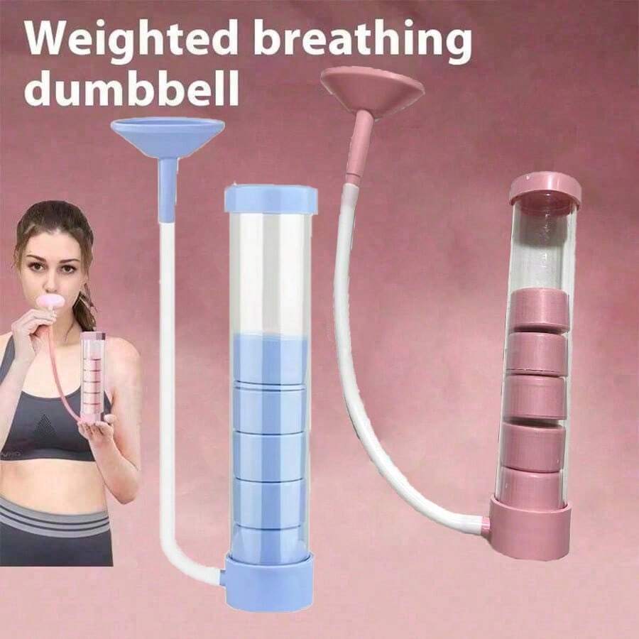 1pc Multi-Functional Abdominal Muscle Training Dumbbell, Breathing Exercise Equipment For Adults To Improve Lung Capacity - View 1