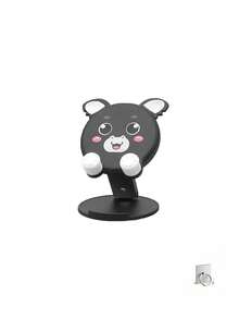 Cartoon Pink Pig Phone Stand, Cute Pink Pig Design, Foldable, Creative Desktop Stand, Portable Foldable, Convenient Essential For Travel And Home Use - Multicolor - View 14