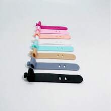 5-10 Pcs Phone Cable Organizers Headphone Clips Charger Cable Management Three-Hole Cable Storage Clips Data Cable Winders Straps, Portable Accessory Storage - Multicolor - View 5