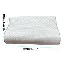 1pc Adjustable Cooling Memory Foam Pillow - Ergonomic Design, Odorless, Removable & Washable Pillowcase, Suitable For Side, Back And Stomach Sleepers, Comfortable Bed Pillow Supporting Neck And Shoulders, Machine Washable, Cooling Pillow, Temperature Reducing Pillow, Air Conditioning Pillow - Blue - View 7