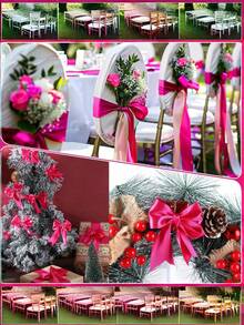 1 Roll Of 22 Meters, Pink Packaging Ribbon Bow, Colored Ribbon, Polyester Ribbon, Gift Box Ribbon, Jacquard Ribbon - / - View 4
