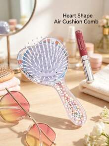 8PCS Transparent Air Cushion Comb, Fluffy Star Air Cushion Hairbrush, Portable Heart-Shaped Hair Comb For Women - Multicolor - View 15