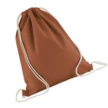 Westford Mill InCo Organic Cotton Drawstring Bag - Terracotta - View 2