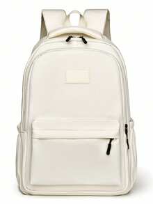 Solid Color Back To School Backpack, Large Capacity Student Bag For Teens, Students And Graduates, Suitable For Daily Commute, Outings, Travel, School And Back To School Season, Versatile For Business, Commuting And Campus Use, With Laptop Compartment. No Check-In Required. 180-Degree Full Opening Design For Easy Storage Of Shoes, Toiletries And Other Small Items, Available In Multiple Colors. - Multicolor - View 11