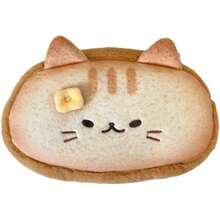 Super Cute Lucky Bread Toast Cat Pencil Case, Large Capacity Soft Plush Happy Cat Fuzzy Clothing Zipper Pencil Pouch, Makeup Bag Office Storage Box Pencil Case - Cat - View 6