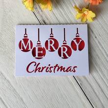 1pc Carbon Steel Cutting Die For Christmas Greeting Cards, Metal Cutting Die Template For Invitations, Suitable For Scrapbooking, Photo Album Decoration, Embossing, Handmade Paper Craft Card Making - Christmas - View 5