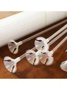 10/1pc Plastic Balloon Clip And Support Rod, Minimalist Transparent Balloon Holder, Suitable For Party Use - Multiple Styles - View 5