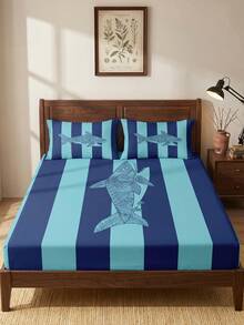 1pc Halloween Fitted Sheet, Mattress Protector Bed Cover, Room Decor, Deep Pocket, Dust-Proof & Non-Slip, Skin-Friendly & Breathable, Super Soft & Lightweight, Fits Twin/Full/Queen/King Sizes, All Season, Machine Washable, Pillowcase Not Included - Multicolor - View 7