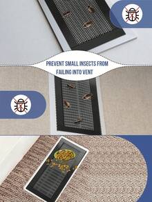 Magnetic Vent Cover 4x10 Inch PVC Mesh Dust-Proof Debris-Proof Insect-Proof For Ceiling And Floor Vents - Multicolor - View 5