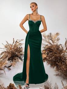 Vestidos de Boda - Verde Oscuro - Ver 1