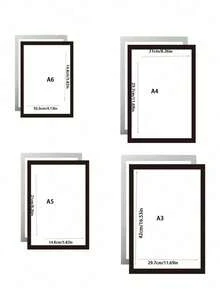 Magnetic Photo Frame Poster Cover Frame, Self-Adhesive Magnetic Wall Art Frame, Replaceable Wall Art Frame, Magnetic Poster Holder, Art Display Stand, Suitable For Refrigerator, Perfect For Photo Display - Multicolor - View 8