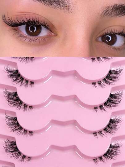 7 Pairs Of Half False Eyelashes, Cle