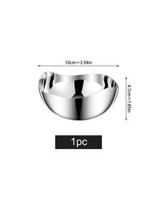 1/2/3pcs Exquisite Stainless Steel Petal Fruit Plate, Elegant High-End Appetizer/Snack Tray, Suitable For Living Room Coffee Table - Multicolor - View 9