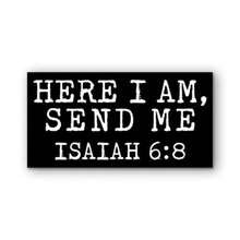 7.5"X3.75" Here I Am Send Me Isaiah 6:8 Bumper Sticker, Christian Religious Inspirational Faith Decals Gifts For Car Truck Windows - Multi - View 1