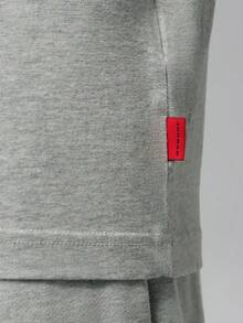 Jordan Men's AS FLT ES 96 OS PCH SS CRW Short Sleeve Knit Collarless T-Shirt TIO0035-050 - Light Grey - View 5