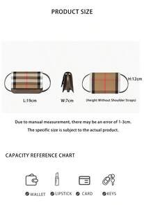 Burberry Vintage Checkered Ladies Shoulder Bag 81134081 - 棕色81134081 - 查看 10