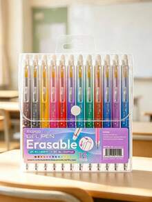 BIA&Styno Classic 12 Colors, 10pcs/8pcs/6pcs Gel Pens, 0.5mm/0.7mm Student Highlight Gel Pens, Manual Accounting, Hand Drawing, Neutral Pens, Back To School Gel Pen Set - Multicolor - View 18