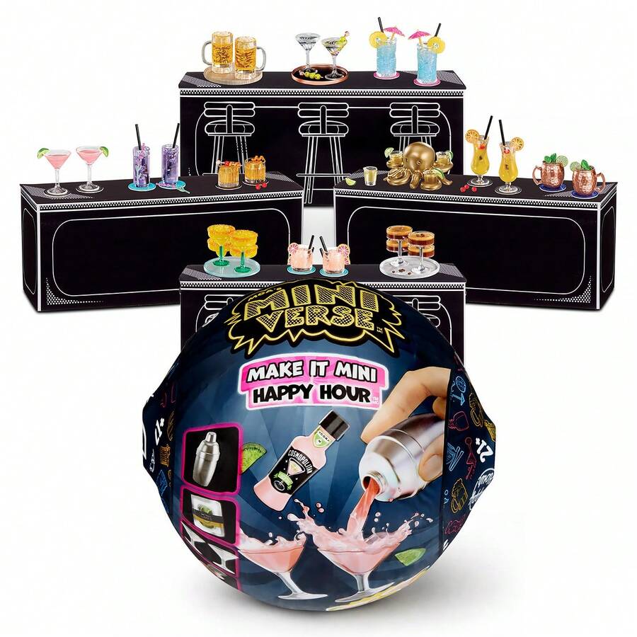 MGA Entertainment MGA Miniverse Make It Mini Food Coffee Series Vol.1, Mini Collectibles, Blind Box Packaging, DIY Resin Craft Kit, Mini Realistic Food, Surprise Unboxing Toy, Non-Edible, Ages 8+