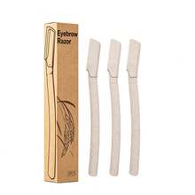 6pcs Women's Eyebrow Razors, Women's Facial Care Razors, Women's Whole Body Hair Removal Razors, Multi-Purpose Facial Hair Remover Disposable Blades Eyebrow Grooming Tools, Hair Products And Accessories For Barber Salon Beauty Travel Essentials - Beige - View 10