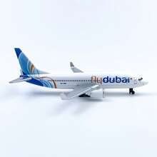 Dubai Airlines Airplane Model, Die-Cast Alloy Model Aircraft, Suitable For Desktop Decoration, Collection And Aviation Model Enthusiasts - White - View 5