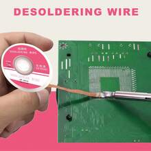 低殘留脫焊吸錫帶 2.5mm 寬 1.5m CP-2515 焊錫移除帶 PCB 電路板維修脫焊工具 - 4mm - 查看 4