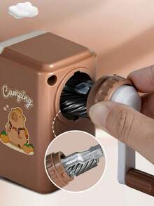 1 PC Pencil Sharpener, Genuine Capybara! Random 1pc Capybara-Themed Pencil Sharpener, Random Brown-Green Color, Portable Design - Multicolor - View 7
