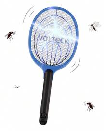 Raqueta Mata Moscas Y Mosquitos, Recargable, Volteck Raq-35 - Azul acero - Ver 2