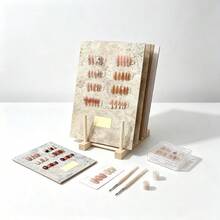 1pc Nail Art Display Stand, Nail Color Sample Board Rack, Nail Art Work Display Base, Suitable For Nail Artists - Multicolor - View 2