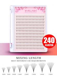 30D Large Tray Pointed Ultra-Thin Pre-Made Fan Eyelash Extensions - D - View 3