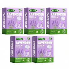 YYTCM Lavender Scented Portable Soap Sheets 50pcs With Flip Lid Storage Box Disposable Hand Soap Paper Thin Lightweight Cleaning Soap Sheets Gentle Foaming Easy To Rinse For Outdoor Travel Student Office - Lavender - View 13