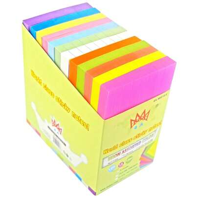 12 Pads Lined Sticky Notes 3 X 5 In, 12 Bright Colors, Colorful Sticky Notes With Lines Memo Pad For Office, Schoolsss, Home, 100 Sheets/Pad, 1200 Sheets Total,  30512-L