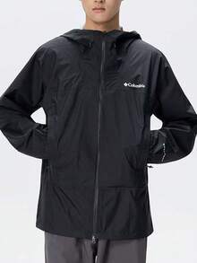 Columbia Jaket Softshell Pria Terbaru untuk Olahraga Outdoor Kasual, Hiking, dan Panjat Tebing - Hitam - View 4