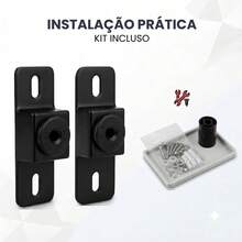 Suporte Fixo Universal ELG UNI88 Para TV 14 A 100 Pol Vesa Universal Até 100kg Com Kit Instalação - Preto - Visão 7