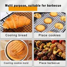 1pc Black Non-Stick Drying Rack, Kitchen Baking Tool, Bread Cooling Rack, Cookie Food Cooling Rack - Black - View 9