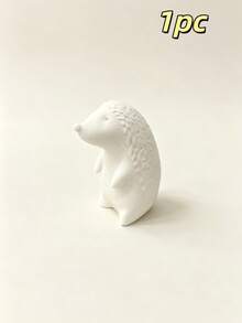Nordic Style 3D Hedgehog Toothpick Holder, Cute Animal Toothpick Storage Organizer, Creative Practical Tabletop Decor Ornament For Home And Restaurant - White - View 12