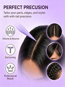 Curly Hair Styling Comb Set, Suitable For Wet And Dry Hair, Wavy And Spiral Curls Volumizing Styling Tool, Detangling And Anti-Frizz - Multicolor - View 5