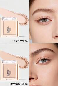 GUOXIAONIU Single Color Eyeshadow Portable Matte Shimmer Eyeshadow Daily Natural Eye Makeup 12H Long Lasting Makeup Lightweight And Portable For Travel & Daily Makeup Touch-Ups - #Off-white - View 3