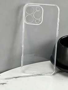 1件極簡純色手機殼，透明材質，加厚防摔塗層保護殼，相容 iPhone 16/11/16pro/16plus/16promax/16e/15Promax/13/14/12/XS/XR/7G/8P，相容 Galaxy S25/S25PLUS/S25 Ultra/A16/A36/A26/A56/A50/A12/A32/A52/A72/A51/A21S/A13/A14/S24/S24PLUS/S24Ultra,S22/A52/A53/A54/A55S23/，相容 11/12Pro/12/12X/13Pro/14Pro/15Pro/，相容 Redmi 10/9/Note9/12c/Note11pro/Note8Pro 防摔手機保護殼 - 無色 - 查看 3