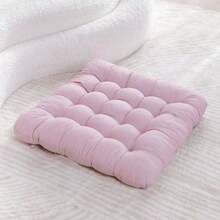 1pc 40cm Square Large Floor Cushion Pillow - Luxury Meditation Mat For Adults, Perfect For Yoga, Reading And Home Decor - Multicolor - View 9