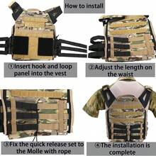 2pcs High Quality Tactical MOLLE Vest Belt Quick Release Buckle Set, Compatible With Airsoft JPC CPC 6094 420 Vest Plate Carrier Accessories - Multicolor - View 5