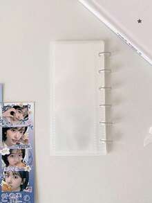 1pc Life 4-Grid Loose-Leaf Card Album Student Sticker Storage Mushroom Snap Photo Album Idol 4-Grid Photo Album - A - View 10