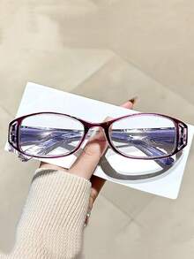 4 piezas Gafas de lectura de moda, unisex - Gafas de lectura, montura cuadrada, bisagras de resorte, gafas ópticas retro elegantes, ligeras y casuales, ultra claras, antifatiga, adecuadas para oficina, computadora y uso diario, mejor regalo para personas mayores, aumento de 1X a 4X, accesorios de gafas para mujeres - A - Ver 53