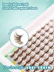 Set Bulu Mata Peri Gaya Anime, Kit Ekstensi Bulu Mata, Bulu Mata Tipis D-Curl 8-16mm Cocok Untuk Pemula DIY di Rumah, Ciptakan Efek Ekstensi Bulu Mata Realistis Dalam Hitungan Menit - C - View 7